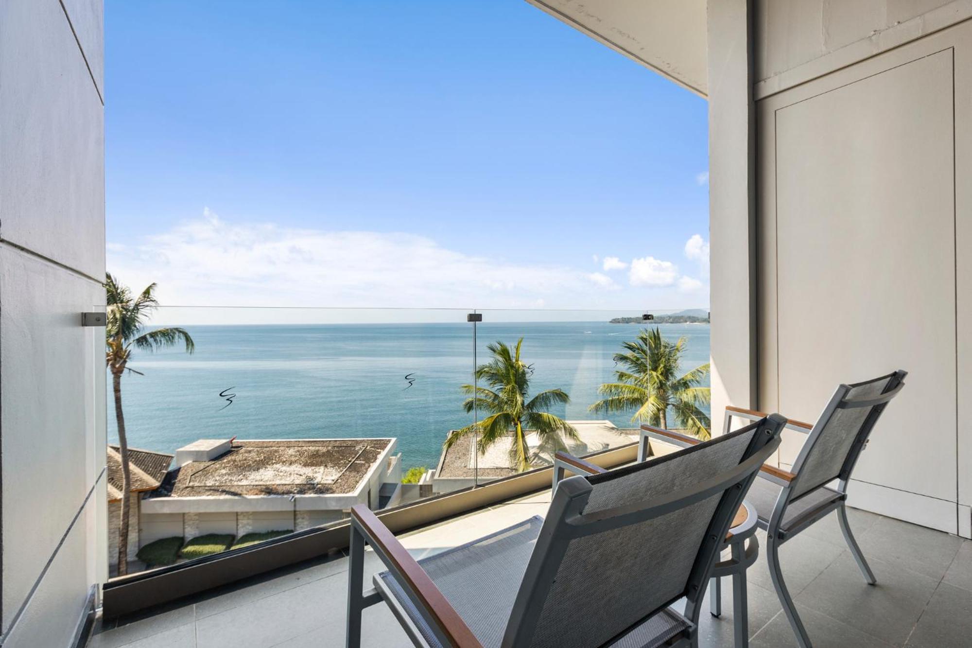Cape Sienna Phuket Gourmet Hotel&Villas - SHA Extra Plus Strand Kamala Exterior foto View from the balcony of a two-bedroom apartment